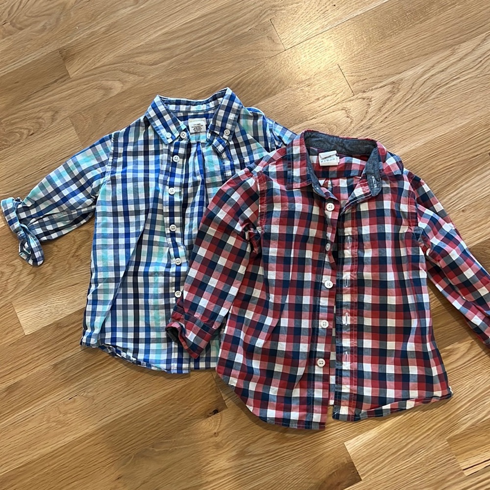 Jcrew button up. Toddler size 2